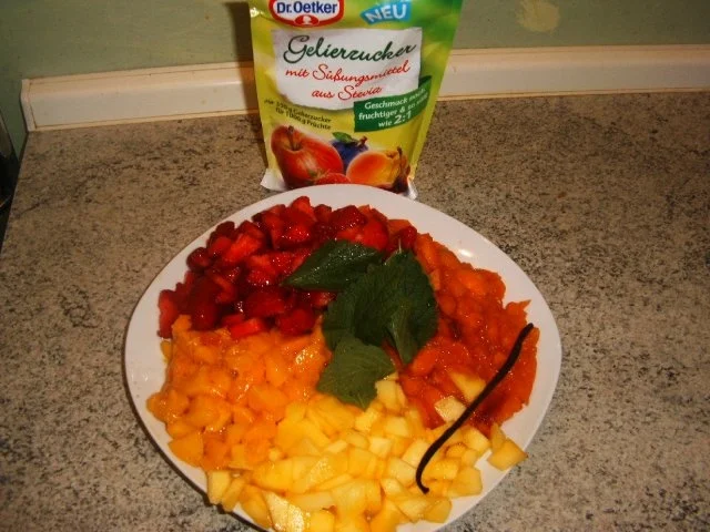 Vierfrucht Marmelade mit Stevia - Rezept - Bild Nr. 2