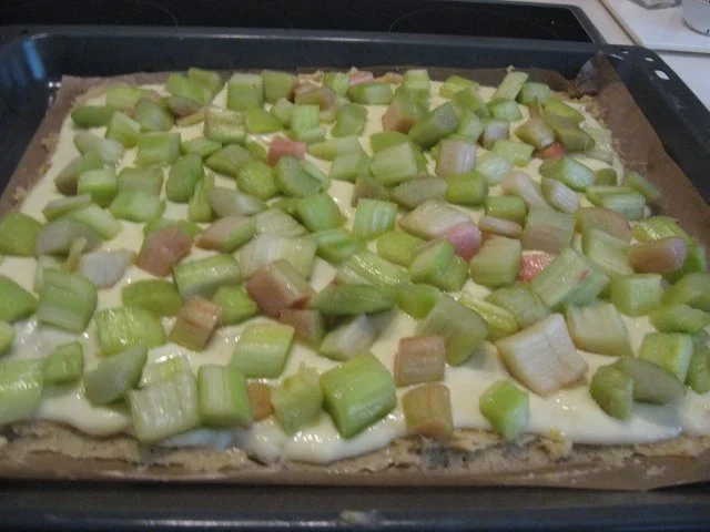 Rhabarber-Streuselkuchen mit Vanillepudding - Rezept - Bild Nr. 5