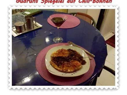 Rezept: Eier: Spiegelei auf Chili-Bohnen Bild Nr. 7 Eier: Spiegelei auf Chili-Bohnen - Rezept - Bild Nr. 7