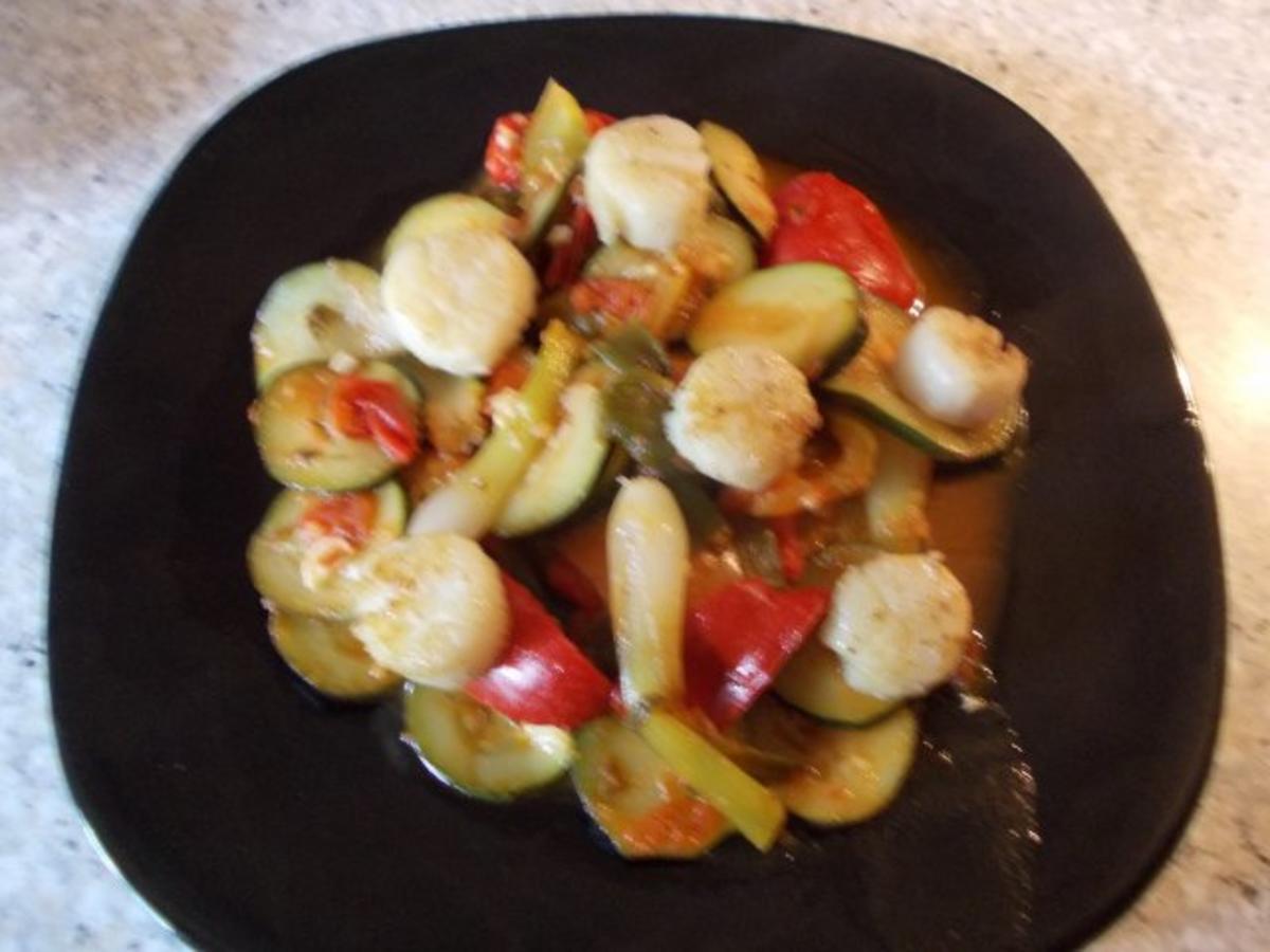 Ratatouille mit Scallops - Rezept