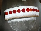 Erdbeere - Biskuit - Rolle - Rezept