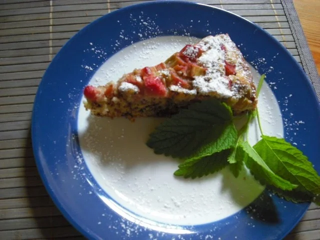 Rhabarber-Schoko-Mandelkuchen - Rezept - Bild Nr. 3