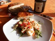 Rezept: Mozarella mit Gartenrauke>> Mozarella mit Gartenrauke>> - Rezept