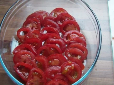 Rezept: Lachsfilet auf Nudeln mit Tomaten und Pesto Bild Nr. 4 Lachsfilet auf Nudeln mit Tomaten und Pesto - Rezept - Bild Nr. 4