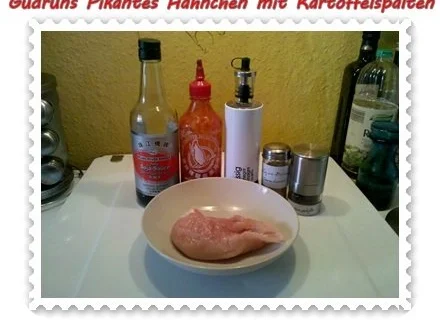 Geflügel: Pikantes Hähnchen mit Kartoffelspalten - Rezept - Bild Nr. 3