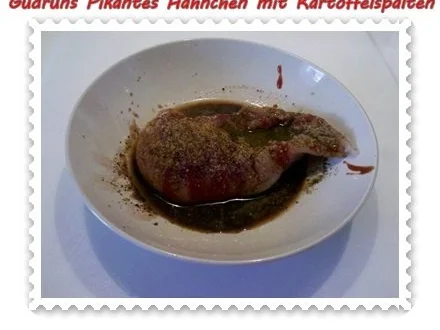 Geflügel: Pikantes Hähnchen mit Kartoffelspalten - Rezept - Bild Nr. 4