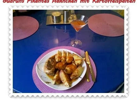 Geflügel: Pikantes Hähnchen mit Kartoffelspalten - Rezept - Bild Nr. 15