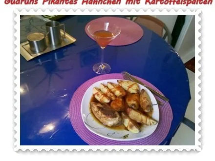 Geflügel: Pikantes Hähnchen mit Kartoffelspalten - Rezept - Bild Nr. 17