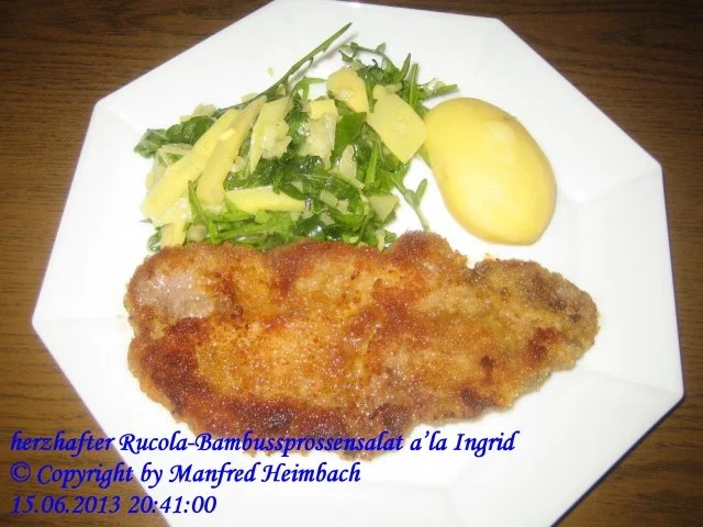 Salat – Rucola - Bambussprossensalat a’la Ingrid - Rezept