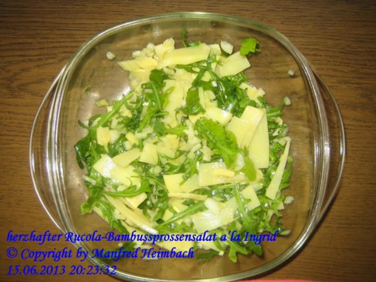 Salat – Rucola - Bambussprossensalat a’la Ingrid - Rezept - Bild Nr. 2