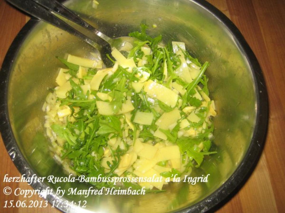 Salat – Rucola - Bambussprossensalat a’la Ingrid - Rezept - Bild Nr. 3