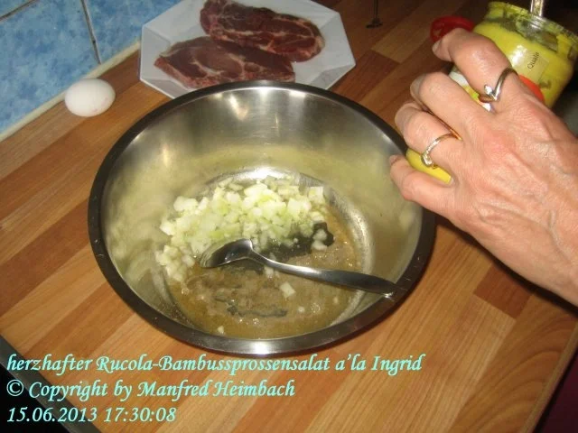 Salat – Rucola - Bambussprossensalat a’la Ingrid - Rezept - Bild Nr. 6