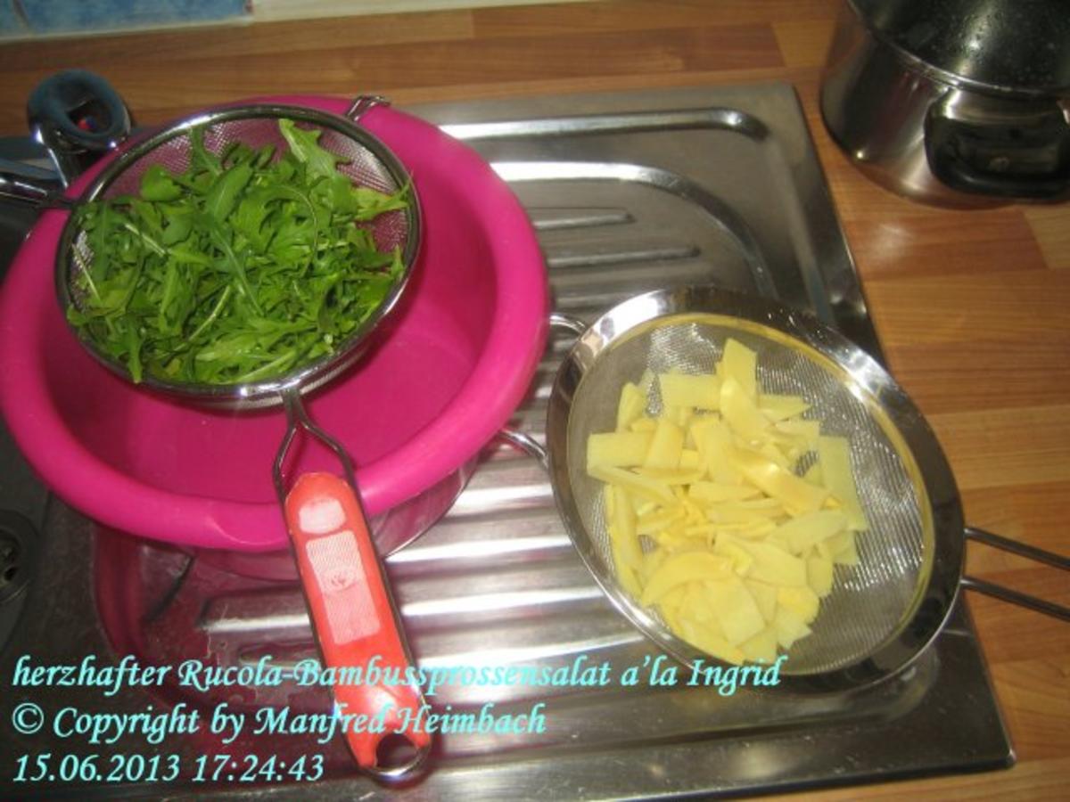 Salat – Rucola - Bambussprossensalat a’la Ingrid - Rezept - Bild Nr. 7