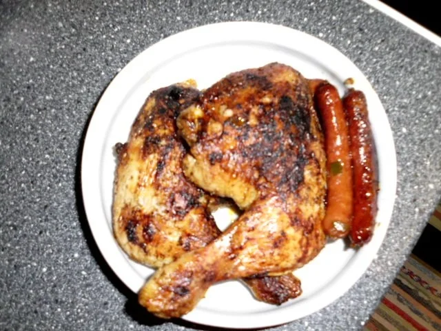 Hähnchenschenkel in einer scharfen Dilllrahmsauce, dazu Kartoffelpüree und Salat - Rezept - Bild Nr. 12