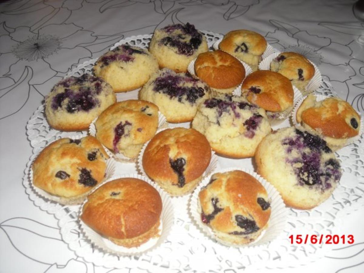 Muffin mit Heidelbeeren - Rezept mit Bild - kochbar.de