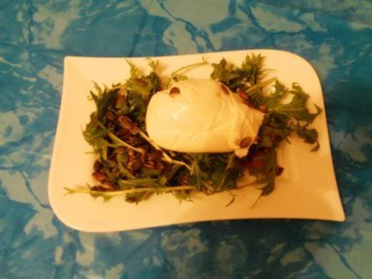 Salat:Burrata mit Rucolasalat - Rezept