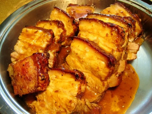 Schweinebauch mit knuspriger Schwarte - Rezept - Bild Nr. 7