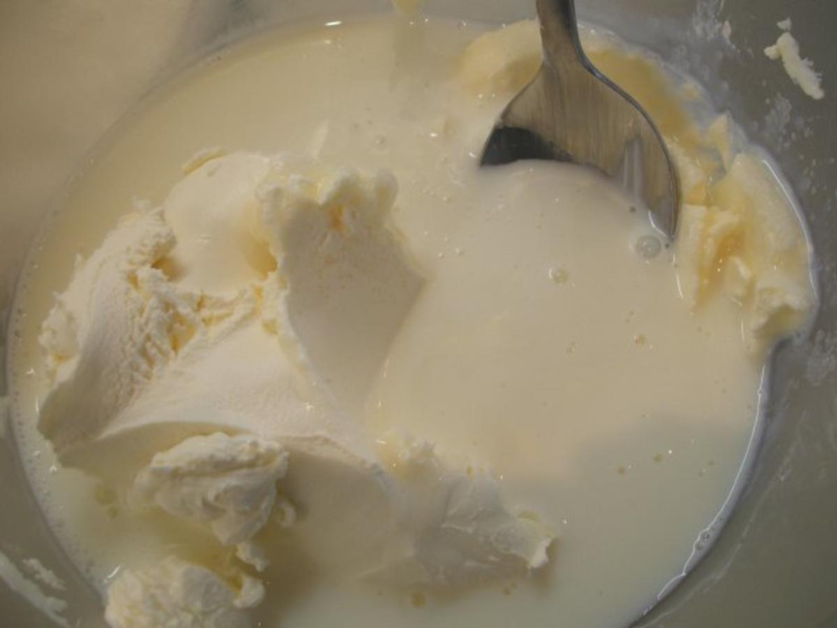 Dessert: Mascarpone Buttermilch Creme mit Himbeerspiegel - einfach ...