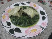 Maultaschen auf Spinat - Rezept