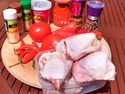 Rezept: Südafrikanisches Hühnchen " sehr scharf " mit rote Bohnen Reis Bild Nr. 3 Südafrikanisches Hühnchen " sehr scharf " mit rote Bohnen Reis - Rezept - Bild Nr. 3