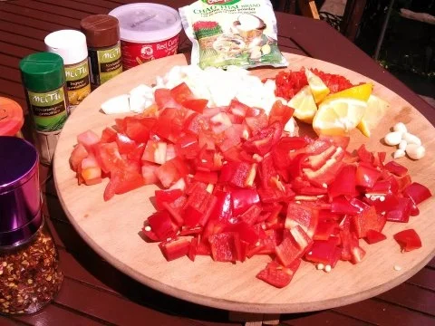 Rezept: Südafrikanisches Hühnchen " sehr scharf " mit rote Bohnen Reis Bild Nr. 5 Südafrikanisches Hühnchen " sehr scharf " mit rote Bohnen Reis - Rezept - Bild Nr. 5