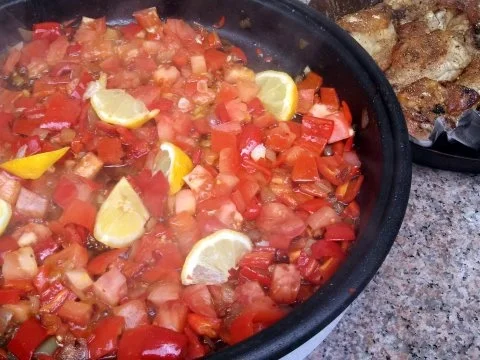 Rezept: Südafrikanisches Hühnchen " sehr scharf " mit rote Bohnen Reis Bild Nr. 6 Südafrikanisches Hühnchen " sehr scharf " mit rote Bohnen Reis - Rezept - Bild Nr. 6