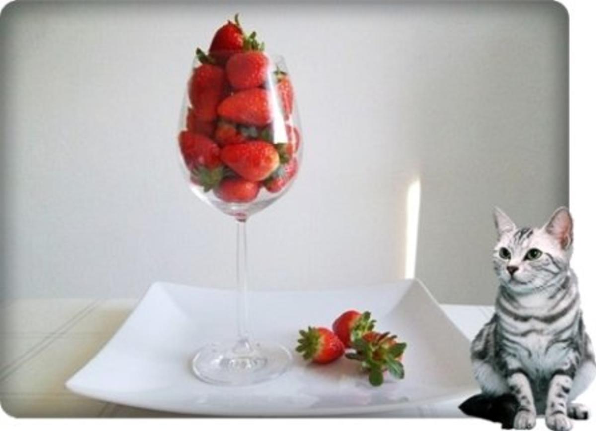 ❀ Erfrischender Milchshake mit frischen Erdbeeren ❀ - Rezept
