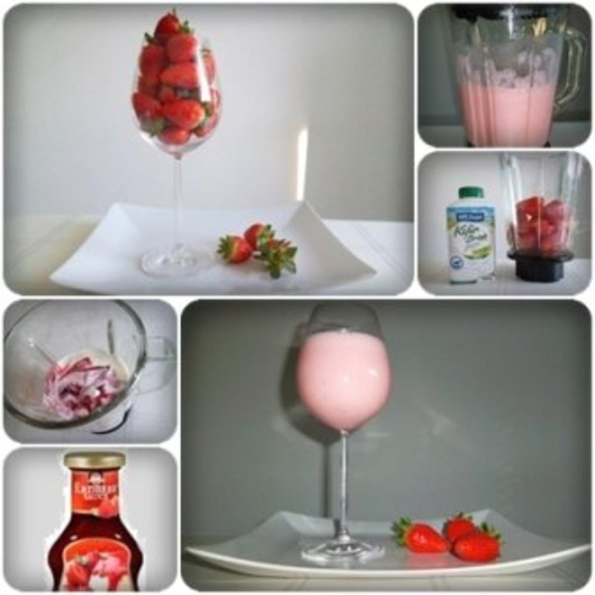 ❀ Erfrischender Milchshake mit frischen Erdbeeren ❀ - Rezept - Bild Nr. 11