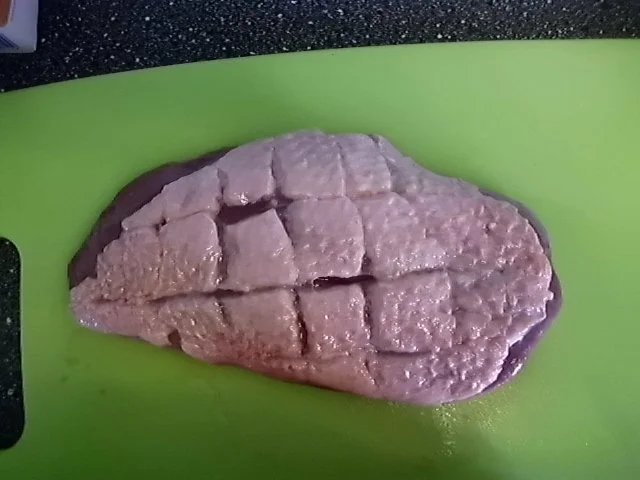 Entenbrustfilet mit grünen Bohnen und Rosmarinkartoffeln, dazu Dillrahmsauce - Rezept - Bild Nr. 4