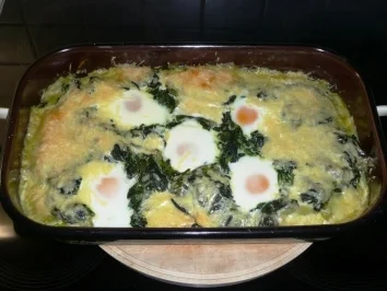 Eier im Spinatnest - Rezept