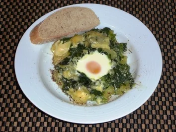 Eier im Spinatnest - Rezept
