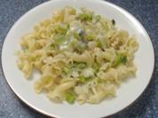 Lauchnudeln mit Speck - Rezept