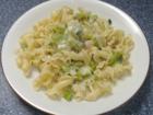 Lauchnudeln mit Speck - Rezept