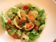 Sommersalat mit Lasagneblatt-Nest - Rezept