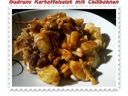 Rezept: Salat: Kartoffelsalat mit Chilibohnen Salat: Kartoffelsalat mit Chilibohnen - Rezept