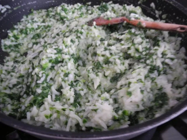 Rezept: Reisgerichte : Reis - Spinat - Bällchen Bild Nr. 7 Reisgerichte : Reis - Spinat - Bällchen - Rezept - Bild Nr. 7