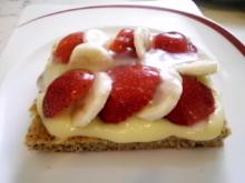 Erdbeer-Bananen Kuchendessert - Rezept