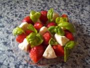 Mozarella mit Erdbeeren - Rezept