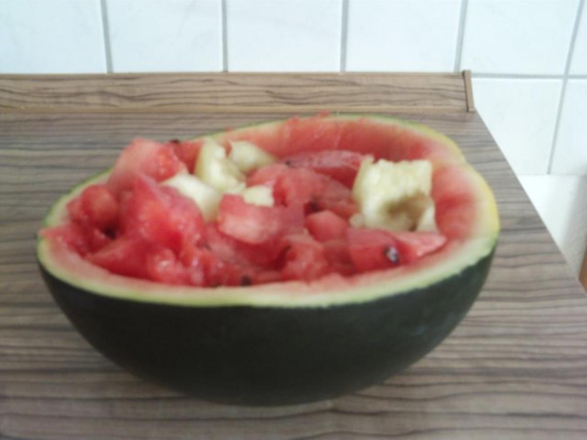 Bilder für Melonensalat mit kleine Wassermelone und Honigmelone Rezept