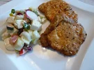 Marinierte Grill-Steaks mit Bauernsalat - Rezept