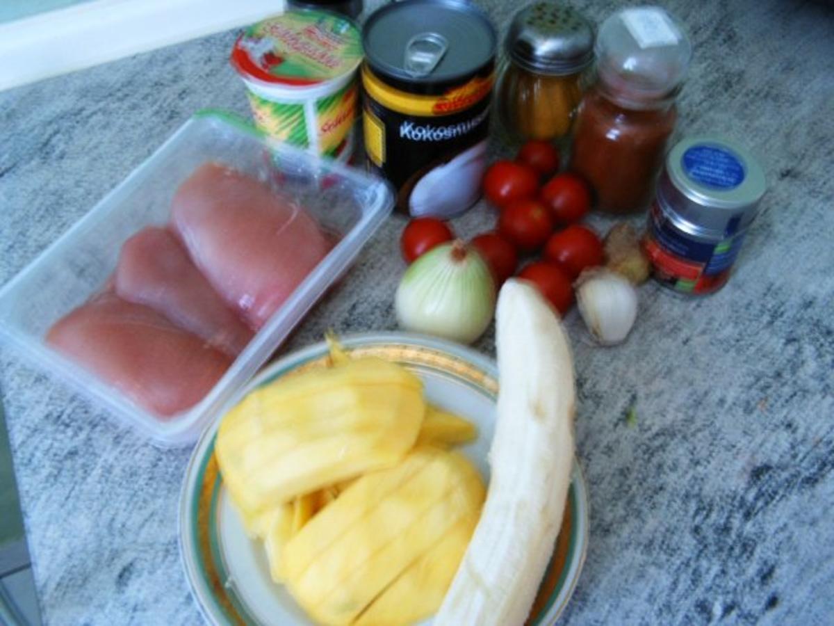 Mango-Bananen-Hähnchen - Rezept - Bild Nr. 2