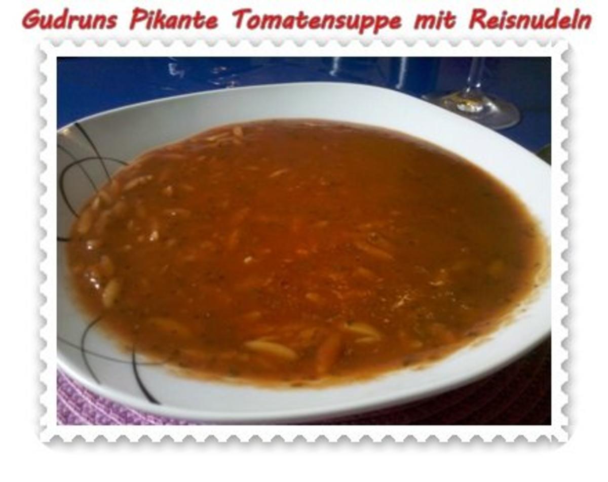 Suppe: Tomatensuppe mit Reisnudeln - Rezept