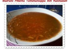 Suppe: Tomatensuppe mit Reisnudeln - Rezept