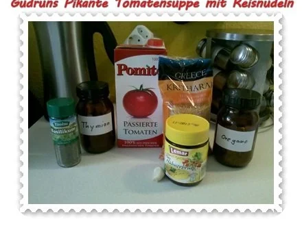 Suppe: Tomatensuppe mit Reisnudeln - Rezept - Bild Nr. 2