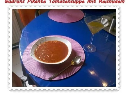 Suppe: Tomatensuppe mit Reisnudeln - Rezept - Bild Nr. 7