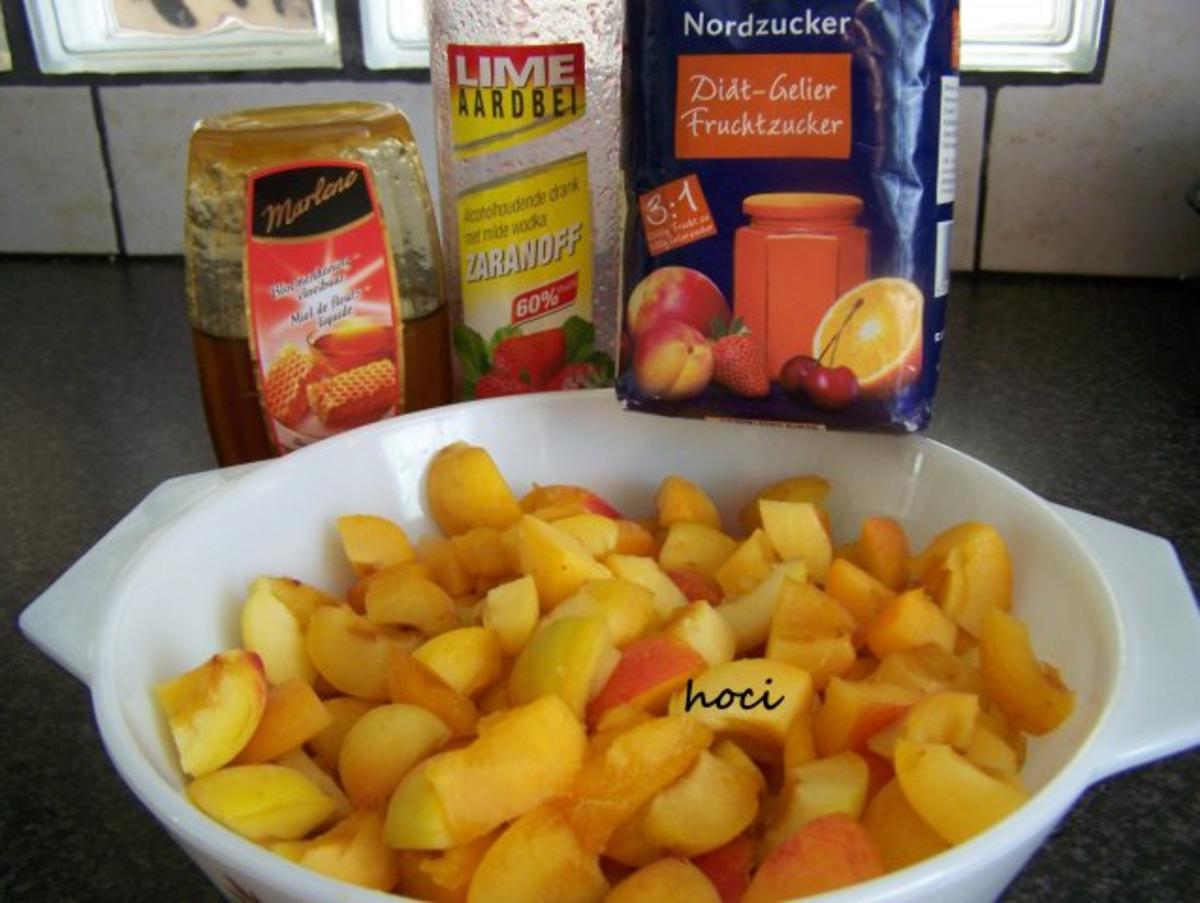 Apricosenmarmelade mit Lime-Aardbei und Honig - Rezept