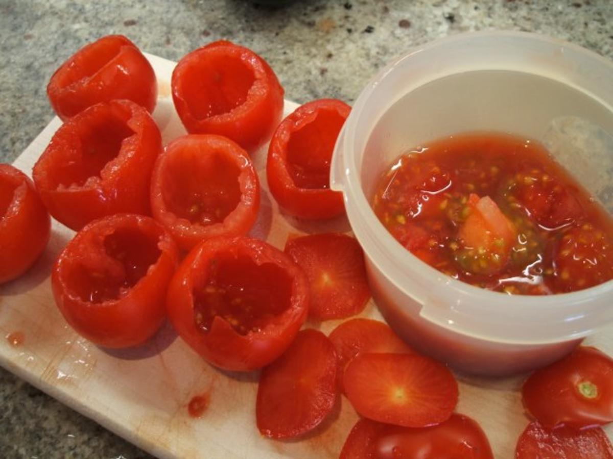 Gemüse: Tomaten, gefüllt mit Mozzarella-Creme - Rezept - Bild Nr. 3