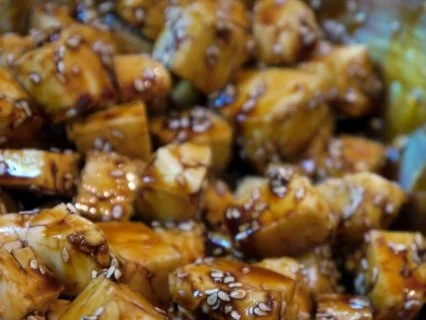 Rezept: Salat mit mariniertem Halloumi und scharfer Hähnchenbrust Bild Nr. 3 Salat mit mariniertem Halloumi und scharfer Hähnchenbrust - Rezept - Bild Nr. 3