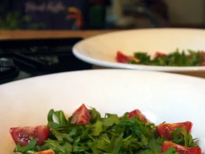 Rezept: Salat mit mariniertem Halloumi und scharfer Hähnchenbrust Bild Nr. 5 Salat mit mariniertem Halloumi und scharfer Hähnchenbrust - Rezept - Bild Nr. 5