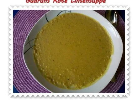 Rezept: Suppe: Rote Linsensuppe Bild Nr. 9 Suppe: Rote Linsensuppe - Rezept - Bild Nr. 9